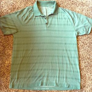 Men’s green lululemon collared shirt